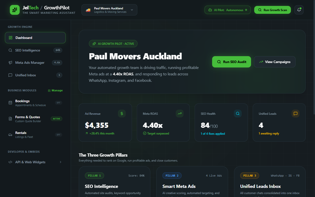 GrowthPilot AI Platform Live